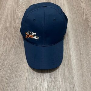 Orange Theory Fitness Hat Cap Adjustable All Out Mayhem Navy Blue